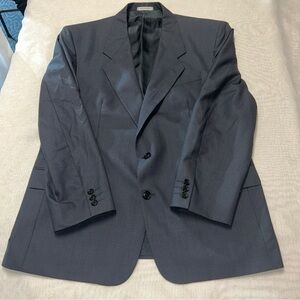 Men’s Suit Jacket Size 44R Yves Saint Laurent Blue‎ Blazer  Button Canada Wool